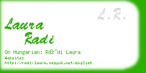 laura radi business card